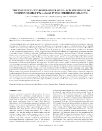 The Influence of Fish Behaviour on Search Strategies of Common Murres Uria Aalge in the Northwest Atlantic