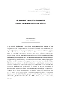 The Negation of a Negation Fixed in a Form