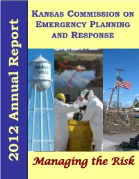 2012 Annual Report K Managing Therisk E ANSAS MERGENCY AND