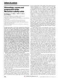 Chronology, Causes and Progression of the Messinian Salinity Crisis