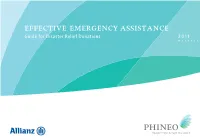 Effective Emergency Assistance Guide for Disaster Relief Donations 2011 Sponsor Content 1