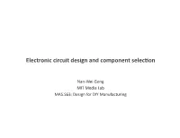 Electronic Circuit Design and Component Selecjon