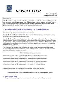 NEWSLETTER No