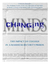 The Impact of College in a Maximum-Security Prison