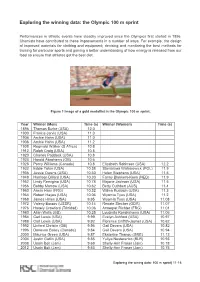 The Olympic 100M Sprint