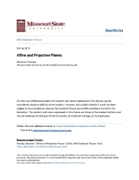 Affine and Projective Planes