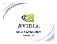 Cinefx Architecture Siggraph 2002 NV1 SEGA Virtua Fighter 50K Polygons/Sec 1M Pixel Ops/Sec Circa 1995