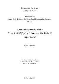 Decay at the Belle II Experiment