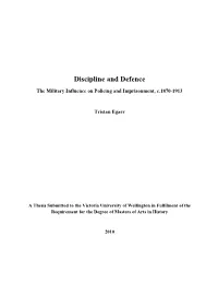 Discipline and Defence