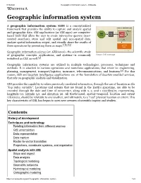 1. Geographic Information System