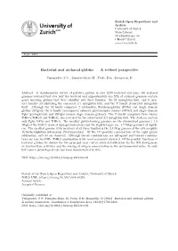 Bacterial and Archaeal Globins – a Revised Perspective