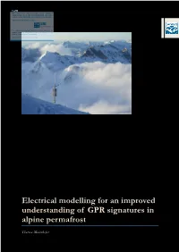 Electrical Modelling for an Improved Understanding of GPR Signatures in Alpine Permafrost