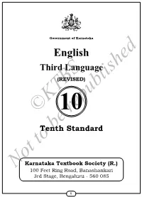 English Third Language (REVISED) ©Ktbs10republished Tenthbe Standard To