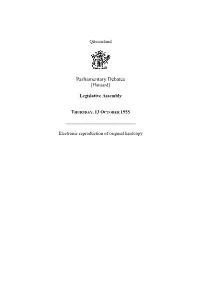 Legislative Assembly Hansard 1955