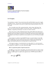 Link Budgets 1