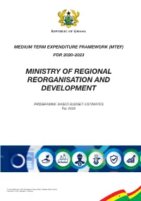 Ministry of Regional Reorganisation and Development