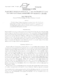 Pagurus Bernhardus (L.)—An Introduction to the Natural History of Hermit Crabs