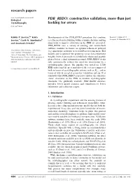 PDB REDO: Constructive Validation, More Than Just Looking for Errors