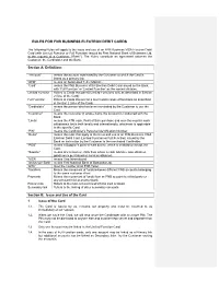 Rules for FNB Business Debit Card