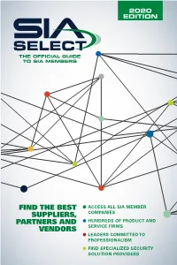 Select the Official Guide to Sia Members