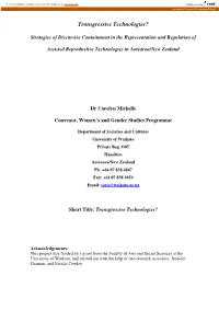 Transgressive Technologies?