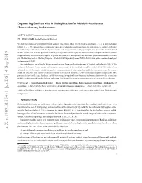 Engineering Boolean Matrix Multiplication for Multiple-Accelerator Shared-Memory Architectures