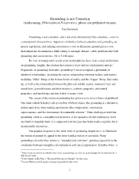 Grounding Is Not Causation (Forthcoming, Philosophical Perspectives; Please Cite Published Version)