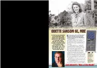 Odette Sansom Gc, Mbe