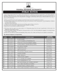 Public Notice