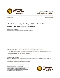 Towards a Multi-Institutional Model of Administration Judge Behavior