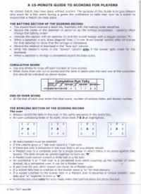 15 Minute Guide to Scoring.Pdf