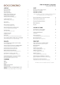 Antipasti Zuppe Secondi Di Pesce Secondi Di Carne