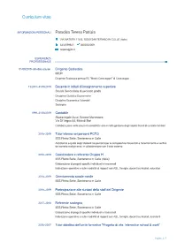 CV Dirigente Scolastico