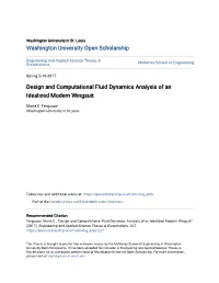 Design and Computational Fluid Dynamics Analysis of an Idealized Modern Wingsuit