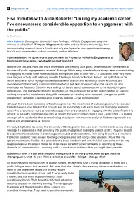 Five Minutes with Alice Roberts: “During My Academic Career I've