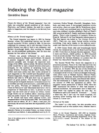 Index to the Strand Magazine, 1891-1950 by Geraldine Beare