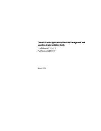 Oracle® Fusion Applications Materials Management and Logistics Implementation Guide 11G Release 7 (11.1.7) Part Number E20385-07