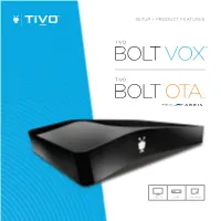 Tivo Bolt OTA Setup Oct2018.Pdf