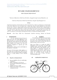 Dynamic Chainless Bicycle