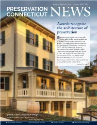NEWS Awards Recognize the Architecture of Preservation