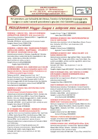 PROGRAMMA Maggio-Giugno E Anteprime Mesi Successivi