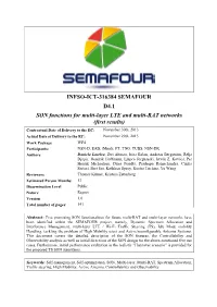SON Functions for Multi-Layer LTE and Multi-RAT Networks