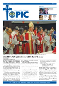 Synod Directs Organizational & Structural Changes