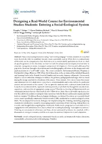 Designing a Real-World Course for Environmental Studies Students: Entering a Social-Ecological System