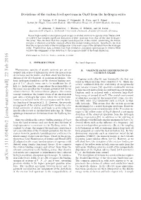 Deviations of the Exciton Level Spectrum in Cuprous Oxide from The