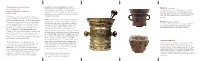 Grinding Stone to Art Object: Medicine As Well As in the Preparation of Food by Primitive Man