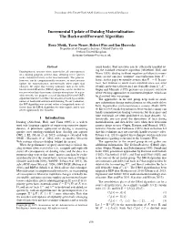 Incremental Update of Datalog Materialisation: the Backward/Forward Algorithm