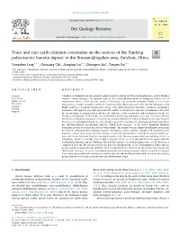 Trace and Rare Earth Elements Constraints on the Sources of the Yunfeng Paleo-Karstic Bauxite Deposit in the Xiuwen-Qingzhen