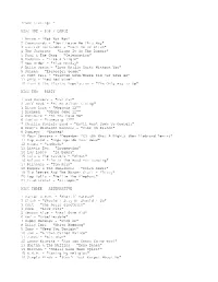 Track Listing: