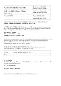 Pub 100-04 Medicare Claims Processing
